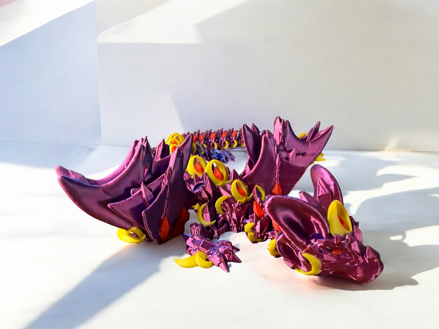 Pythios Dragon Figure – Mythical Serpent of Flame