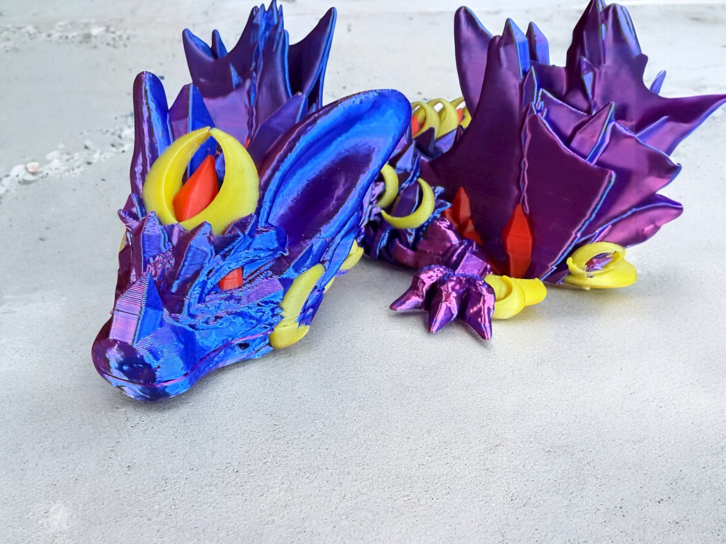 Pythios Dragon Figure – Mythical Serpent of Flame