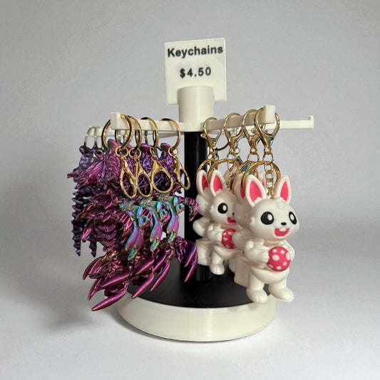 New Arrival Assorted Articulated Keychains Each Featuring Unique Designs and Adorable Characters