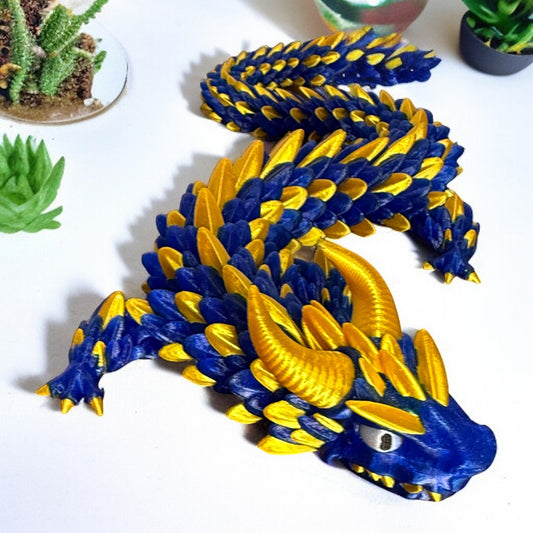 Majestic Articulated Silk Dragon – 22" of Pure Fantasy