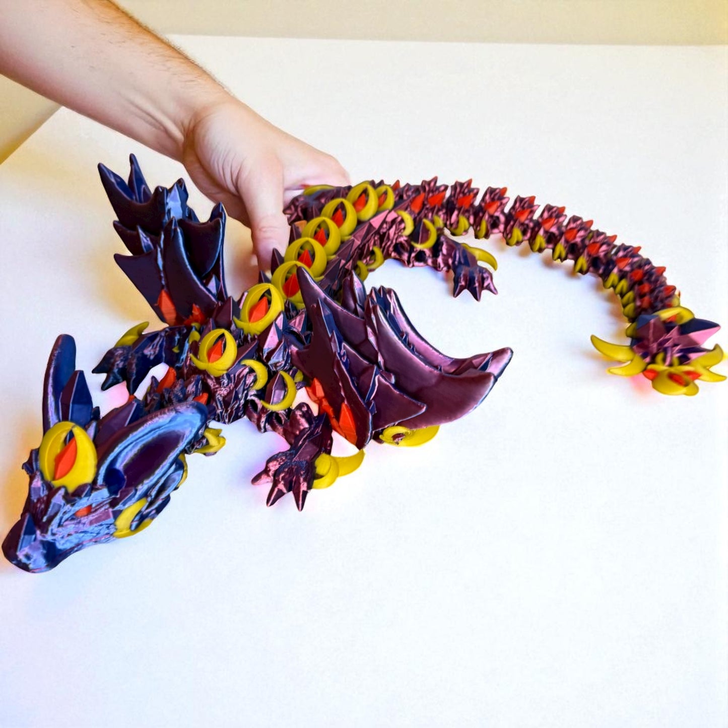 Pythios Dragon Figure – Mythical Serpent of Flame