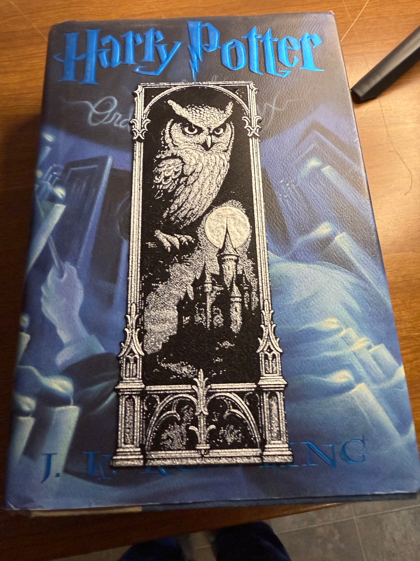 Moonlit Guardian – Owl & Castle Harry Potter inspired Bookmark