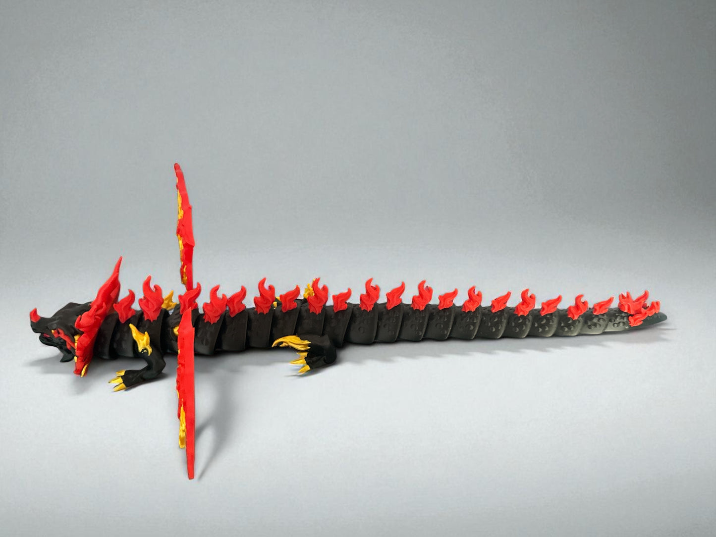 Magnus the Fire Dragon – 18" Poseable Figure (Premium PLA Edition)