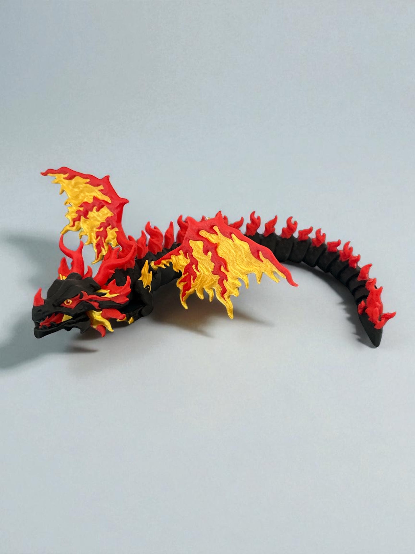 Magnus the Fire Dragon – 18" Poseable Figure (Premium PLA Edition)