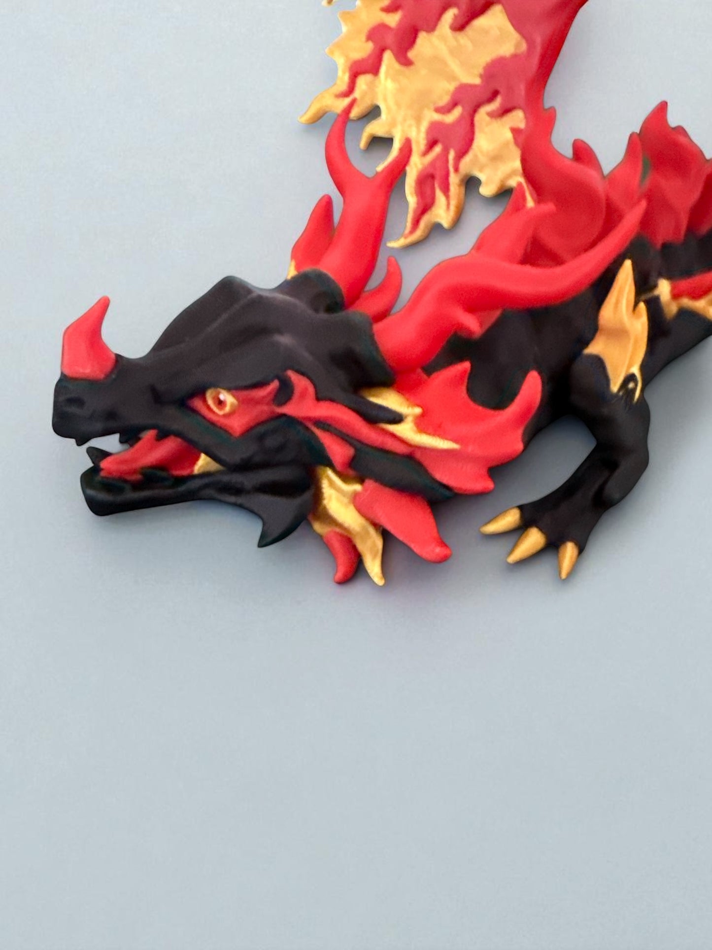 Magnus the Fire Dragon – 18" Poseable Figure (Premium PLA Edition)