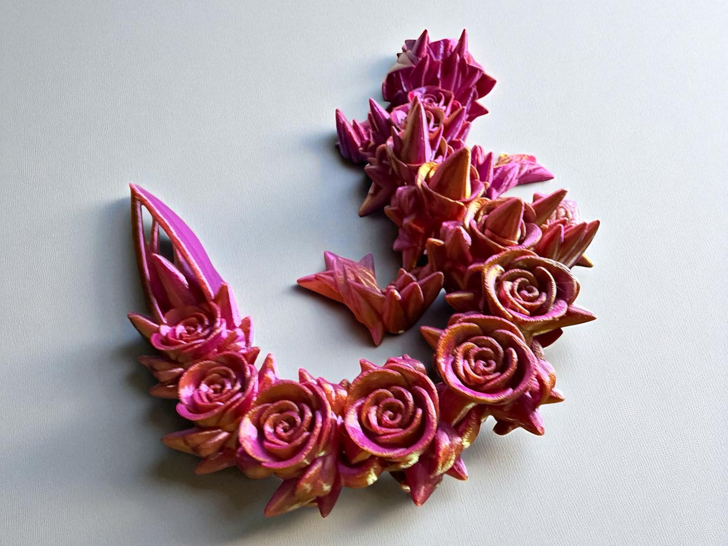 Noella the Rose Dragon – A Majestic Creature in Red and Gold