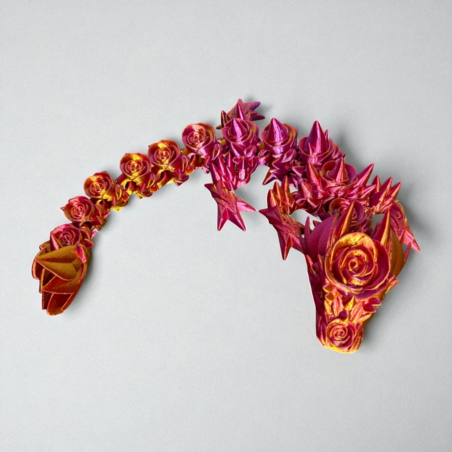 Noella the Rose Dragon – A Majestic Creature in Red and Gold