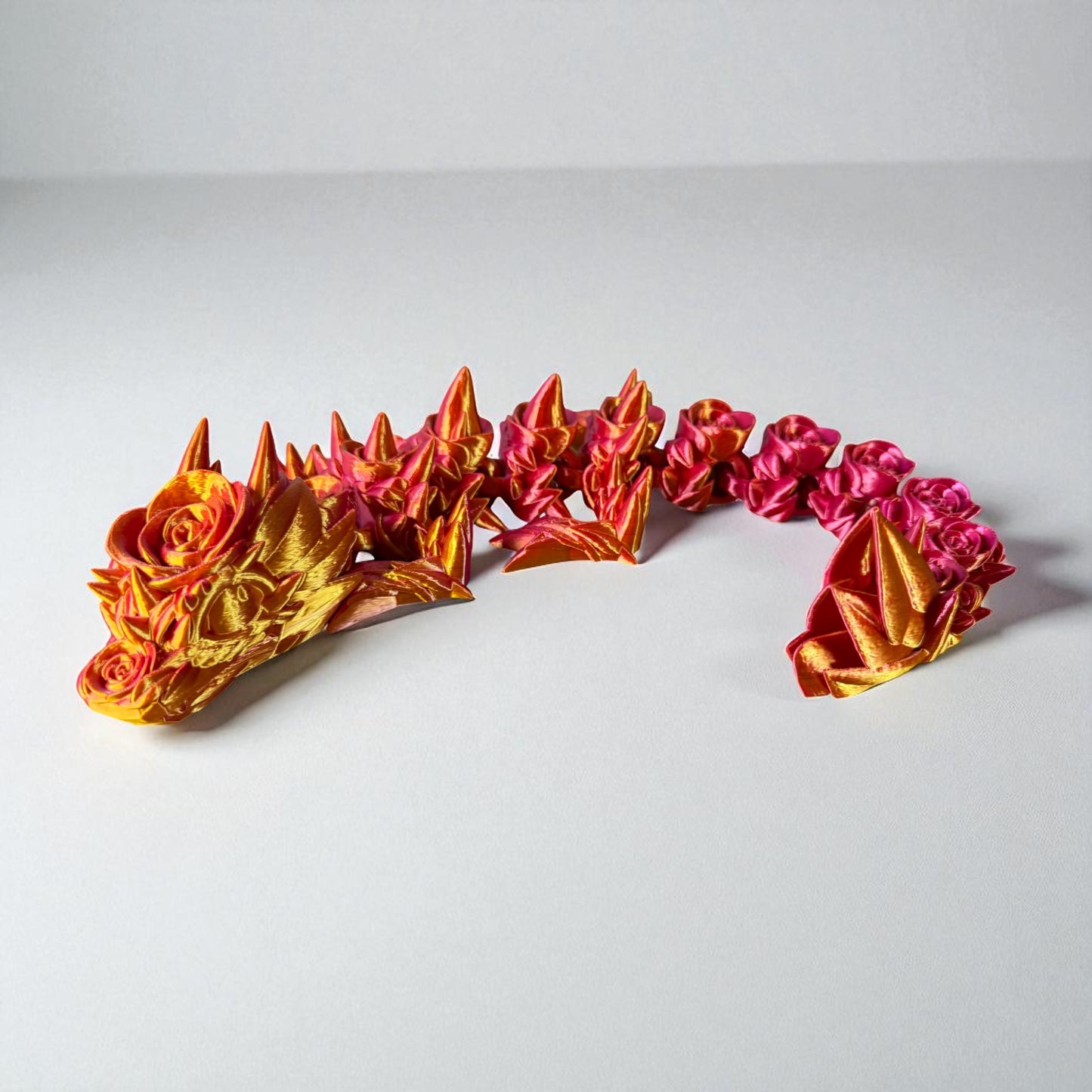 Noella the Rose Dragon – A Majestic Creature in Red and Gold